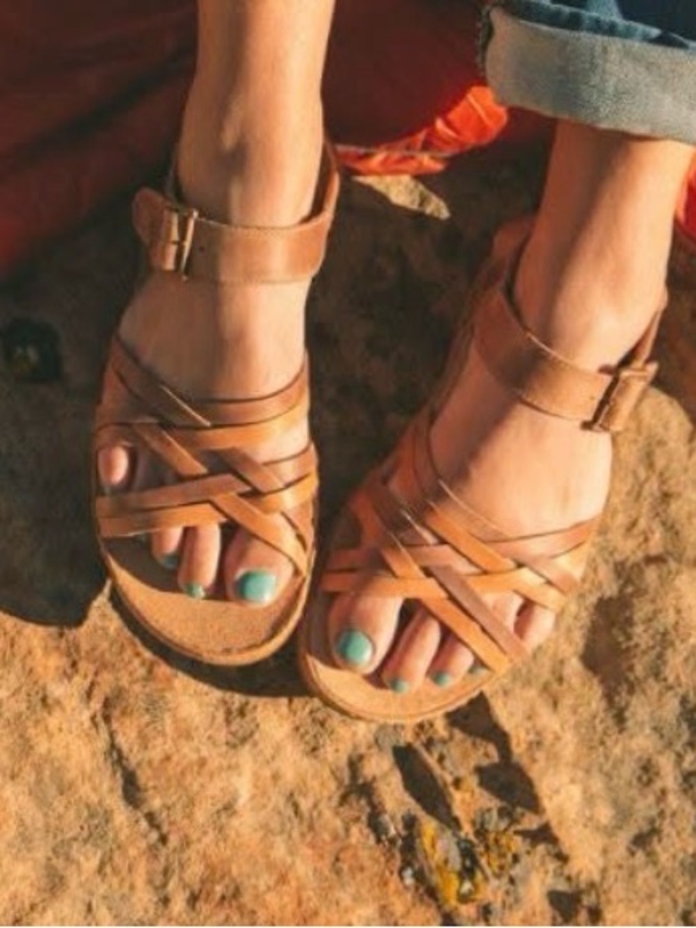 Chaco Fallon Women’s Brown Multi-Strap Leather Sandal with Buckle